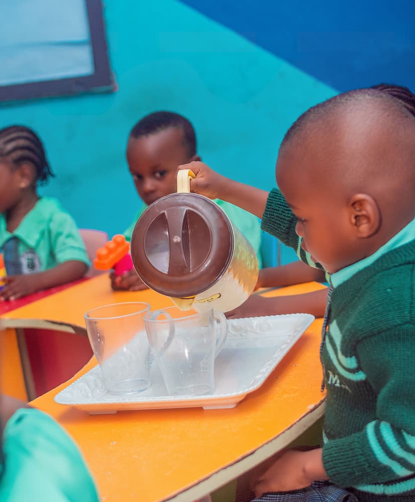 Montessori practical life activity