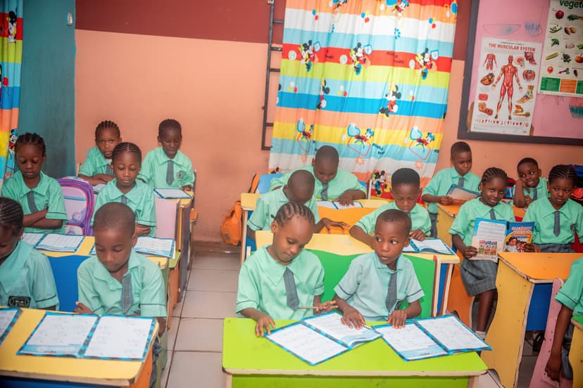 Kindergarten class group